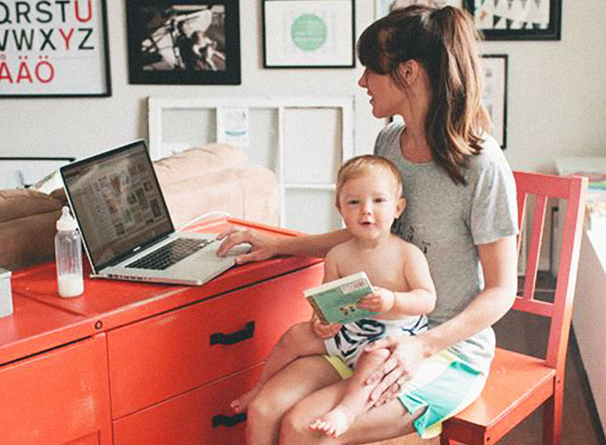 Δούλευα για να πληρώνω τη νταντά, γι' αυτό αποφάσισα να δουλέψω από το σπίτι