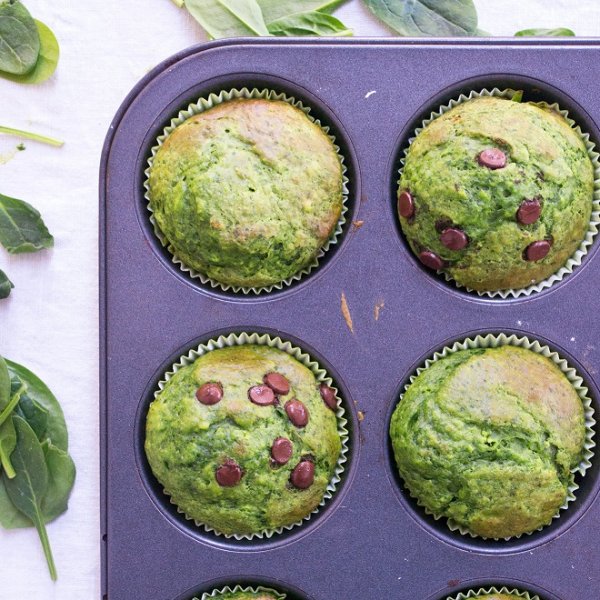Muffins Τεράτων - η τέλεια συνταγή για να φάνε τα παιδιά σπανάκι και γιαούρτι
