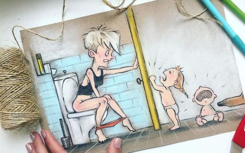Πώς είναι να είσαι μητέρα δυο παιδιών μέσα από 8 καταπληκτικά σκίτσα
