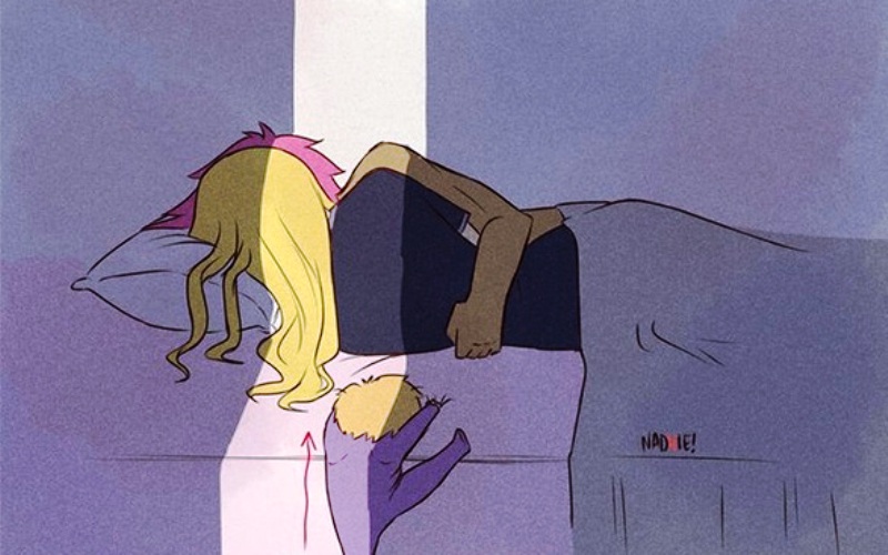 O ύπνος των γονιών και ο μικρός εισβολέας - ένα τρυφερό σκίτσο