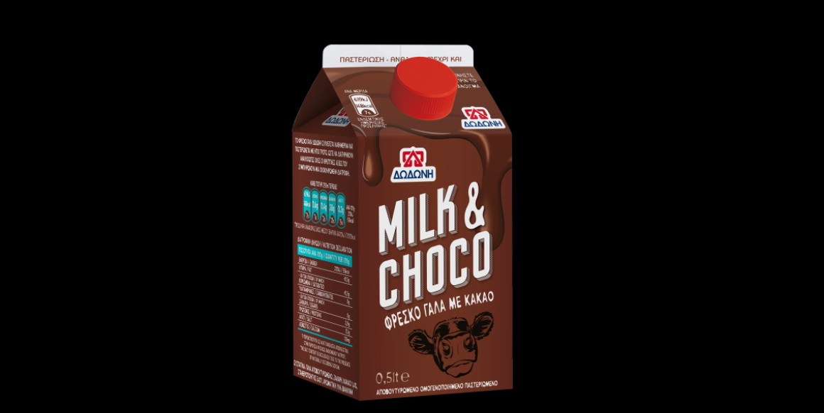 Νέα, ανανεωμένη συσκευασία για το γάλα με κακάο ΔΩΔΩΝΗ