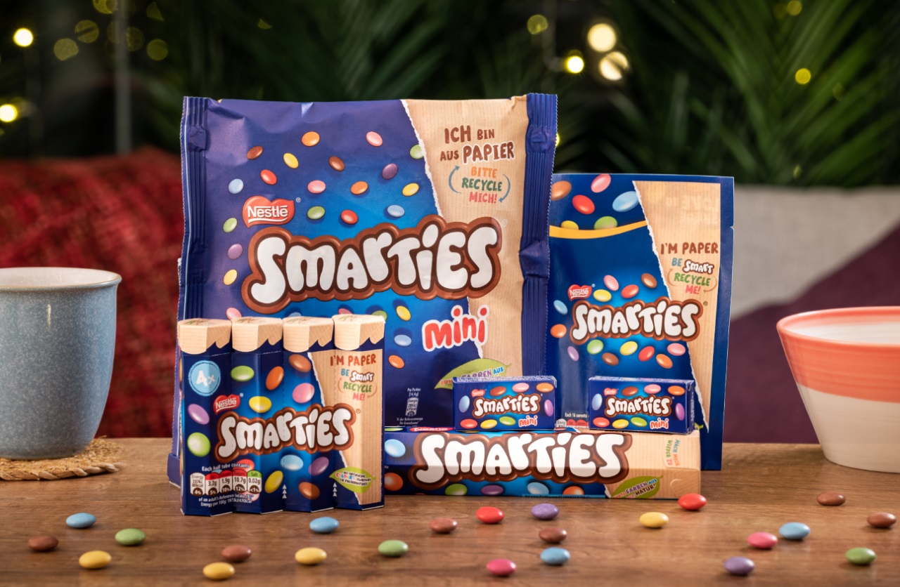 Τα Smarties τώρα σε ανακυκλώσιμη χάρτινη συσκευασία!