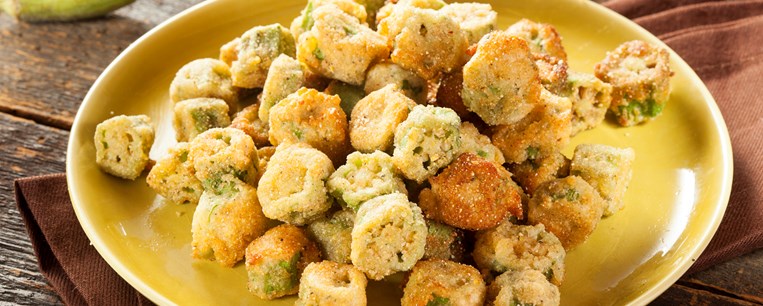 Μπάμιες σαν Ποπ Κορν