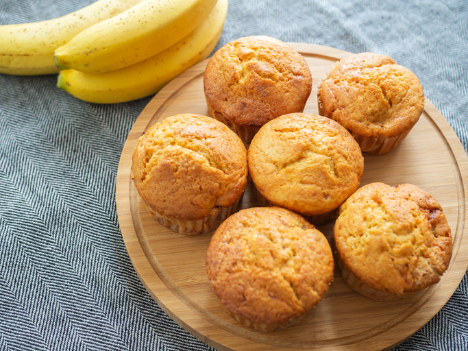 Muffins με μπανάνα και βρώμη - Xωρίς ζάχαρη!