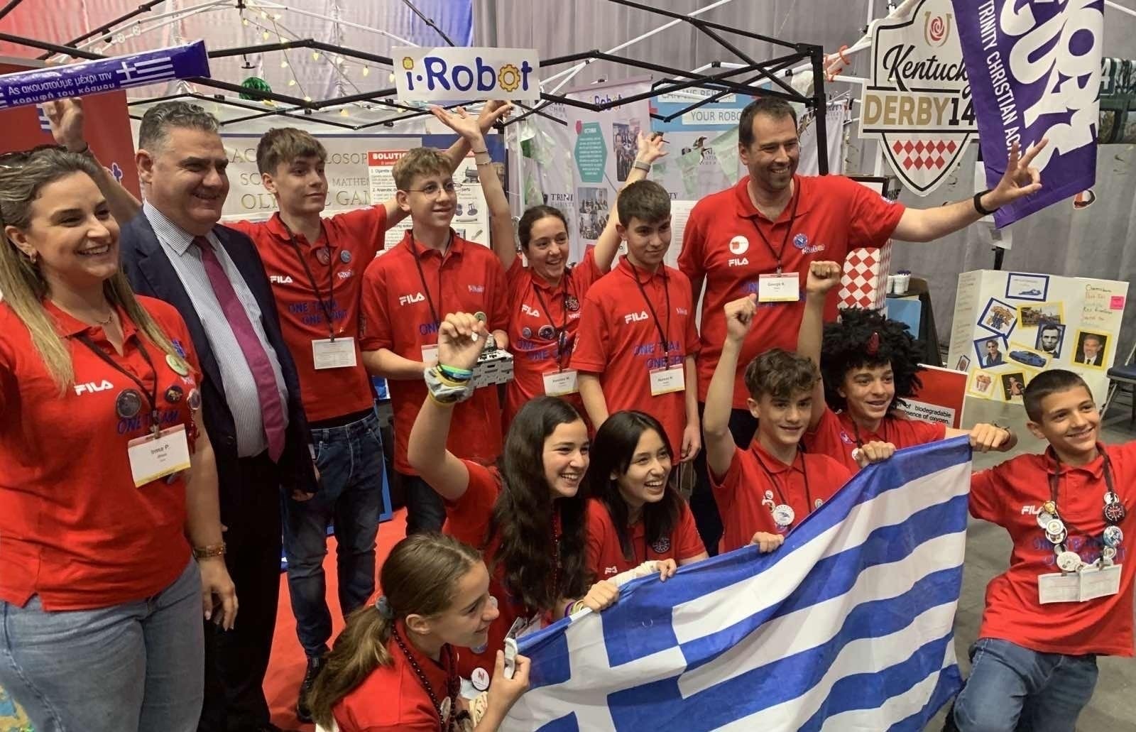 Η iRobot των Εκπαιδευτηρίων Καίσαρη 2η στον κόσμο στον Παγκόσμιο Διαγωνισμό Ρομποτικής της First Lego League