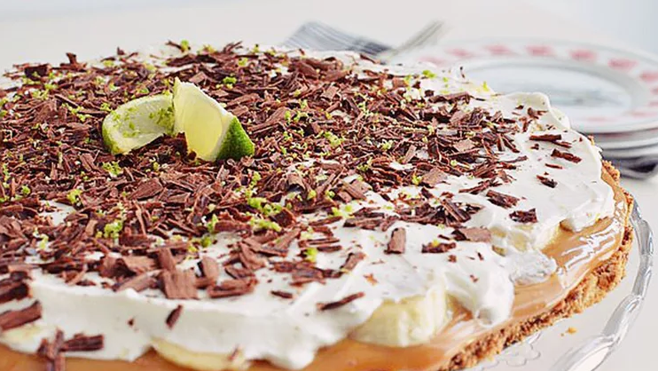 Μπανόφι με έτοιμο καραμελωμένο ζαχαρούχο και λάιμ