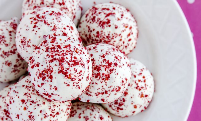 Μελομακάρονα red velvet για τα παιδιά!