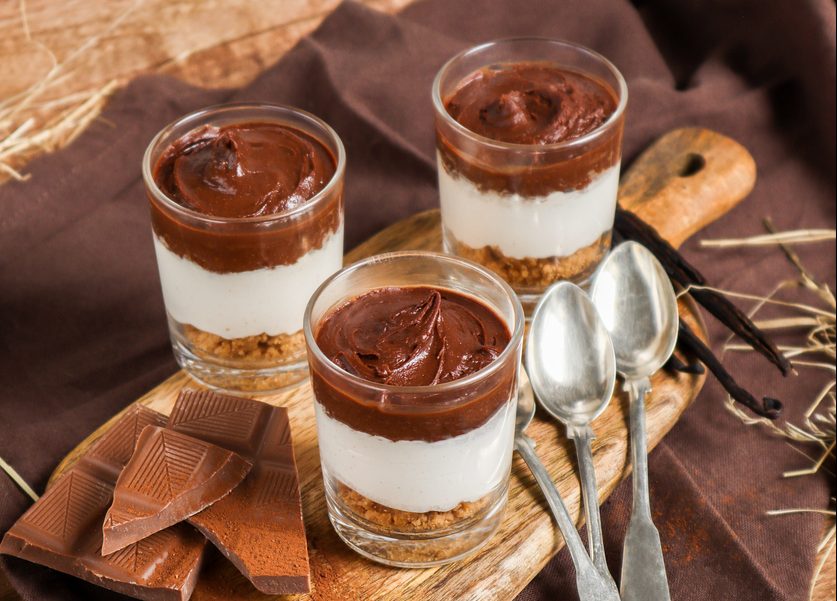 Ατομικό cheesecake πραλίνας με 5 μόνο υλικά