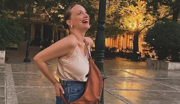 Η Λένα Δροσάκη με τον γιο της, Αναστάση στο αγαπημένο του μέρος