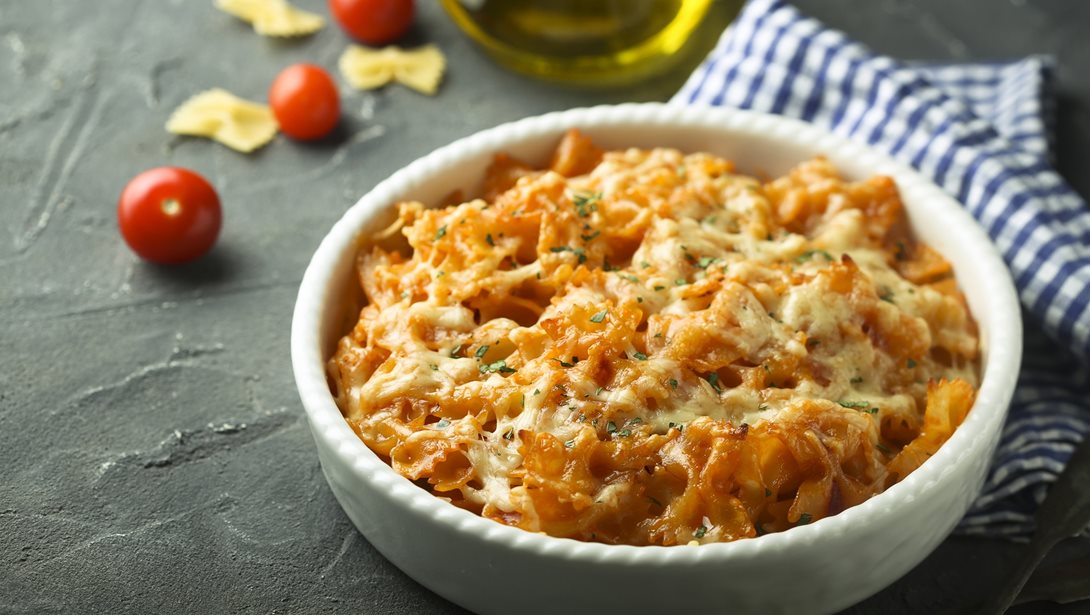 Μακαρόνια σουφλέ φούρνου με απλά υλικά