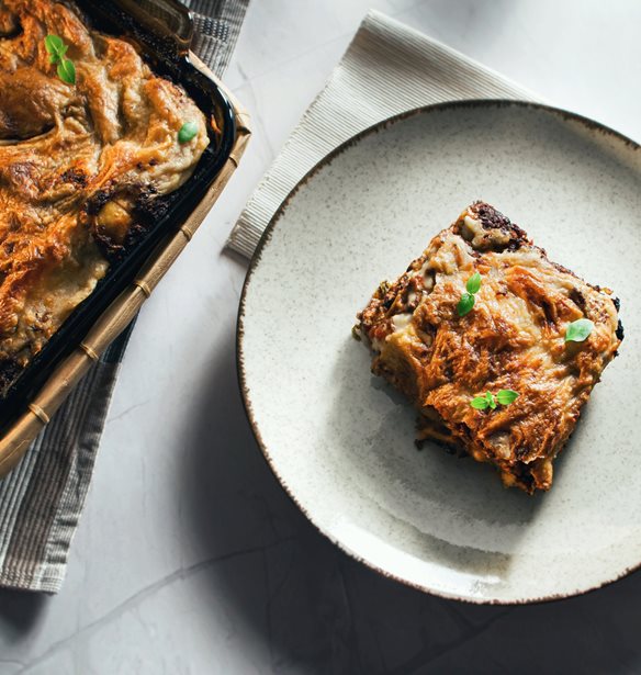 Λαζάνια με μανιτάρια- Το light μεσημεριανό που είναι φουλ σε πρωτείνη