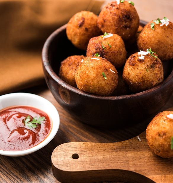 Αφράτες πατατοκροκέτες με τραγανή κρούστα