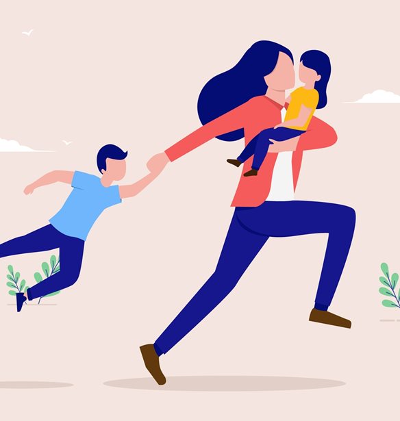 Πόσες θερμίδες χάνουμε οι μαμάδες προσπαθώντας να ντύσουμε τα παιδιά;