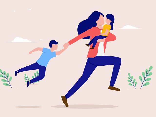 Πόσες θερμίδες χάνουμε οι μαμάδες προσπαθώντας να ντύσουμε τα παιδιά;