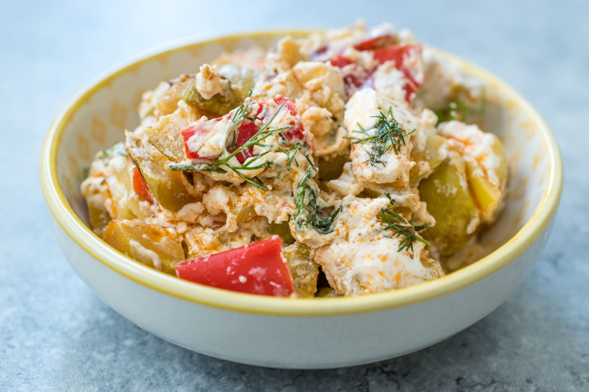 Πατατοσαλάτα στον φούρνο με φέτα- Τα μπαχαρικά κάνουν τη διαφορά